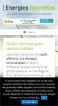 Mobile Screenshot of energies-nouvelles.net